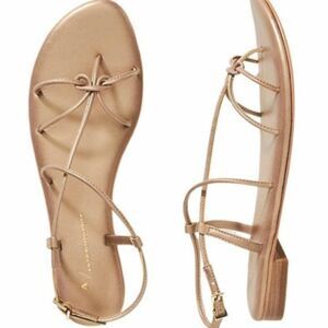 NIB Anthropologie Daydream Gold Strappy Sandals | 6